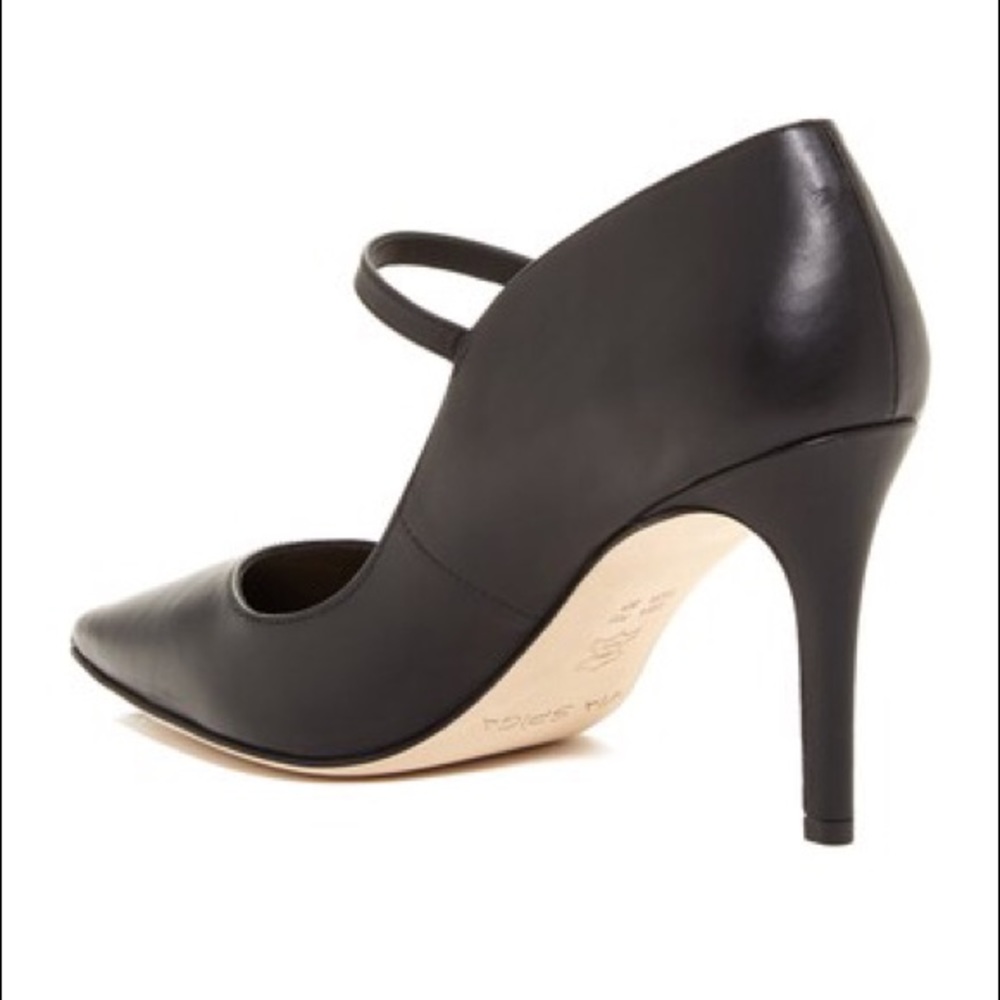 NIB Genuine Leather Black Mary Jane Stiletto Pump - Picture 3 of 4
